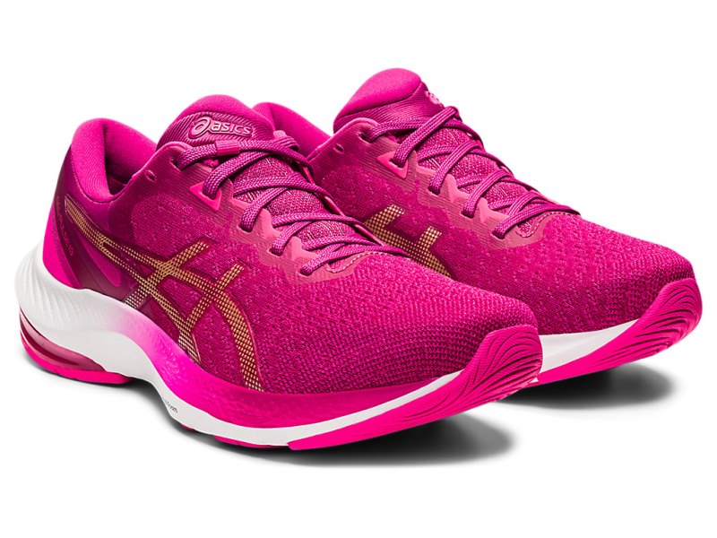 Women's Asics Gel-pulse 13 Running Shoes Fuchsia Red/Champagne Canada | CA7854-979