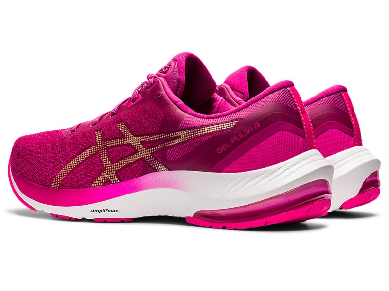 Women's Asics Gel-pulse 13 Running Shoes Fuchsia Red/Champagne Canada | CA7854-979