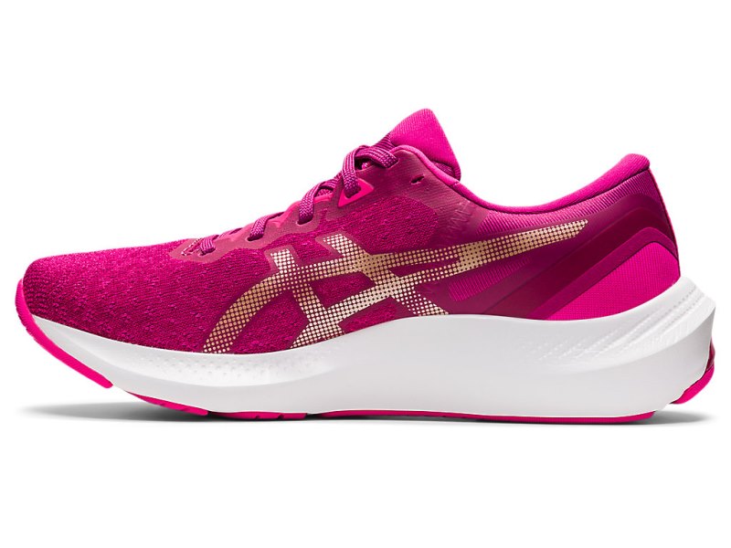 Women's Asics Gel-pulse 13 Running Shoes Fuchsia Red/Champagne Canada | CA7854-979