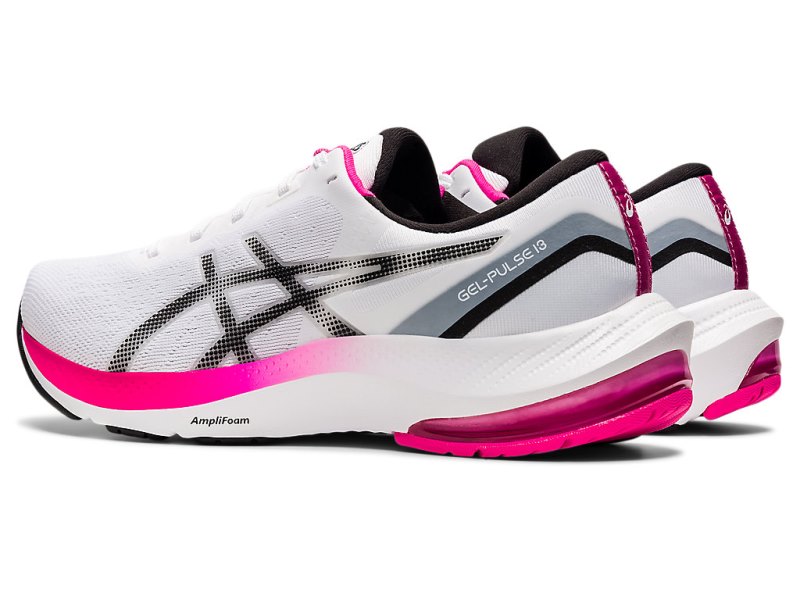 Women's Asics Gel-pulse 13 Running Shoes White/Black Canada | CA8210-843