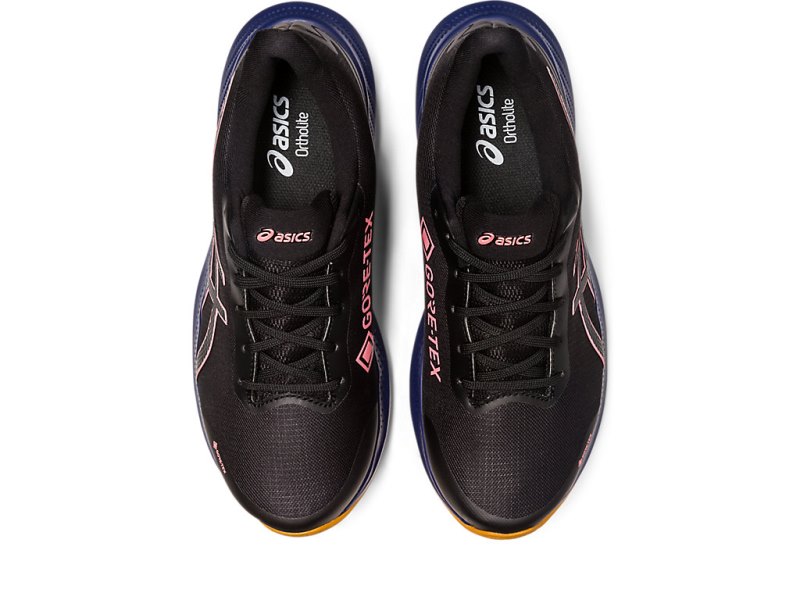 Women's Asics Gel-pulse 14 GTX Running Shoes Black/Papaya Canada | CA6163-963