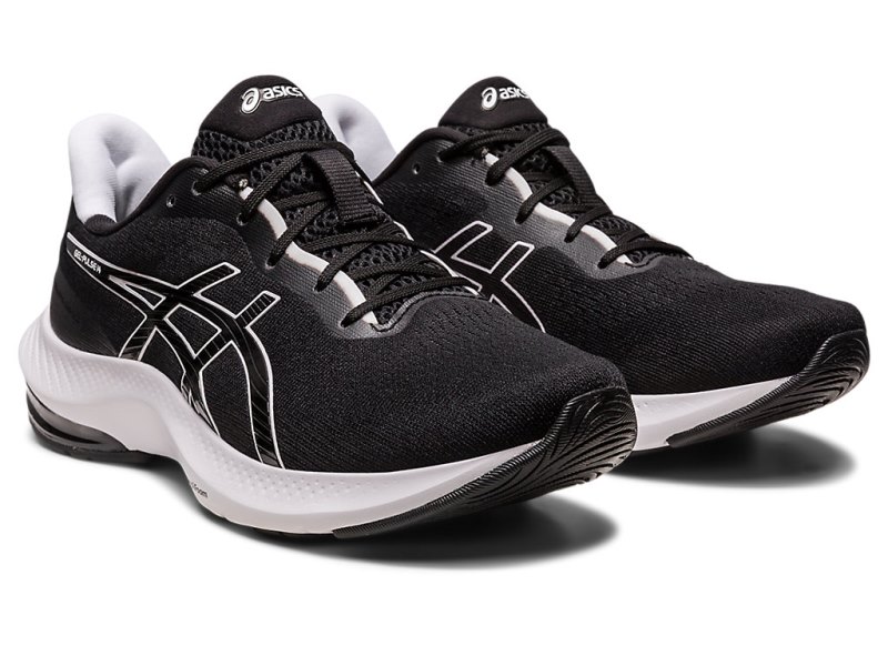 Women's Asics Gel-pulse 14 Running Shoes Black/White Canada | CA2231-759