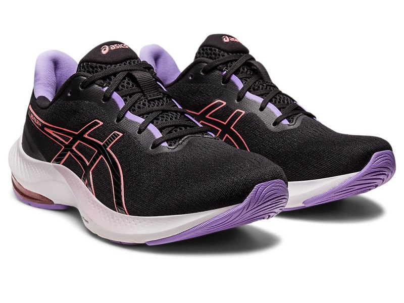 Women's Asics Gel-pulse 14 Running Shoes Black/Papaya Canada | CA7660-446