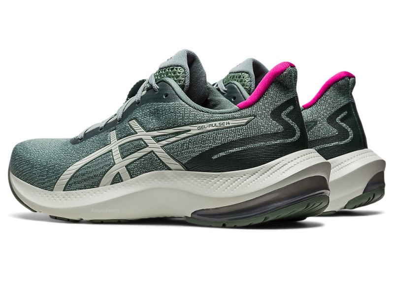 Women's Asics Gel-pulse 14 Running Shoes Slate Grey/Ivy Canada | CA8932-083