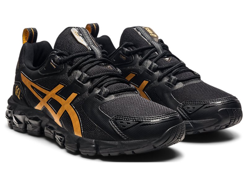 Women's Asics Gel-quantum 180 Sneakers Black/Pure Gold Canada | CA8922-388