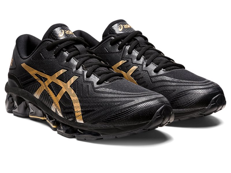 Women's Asics Gel-quantum 360 VII Sneakers Black/Pure Gold Canada | CA5086-581