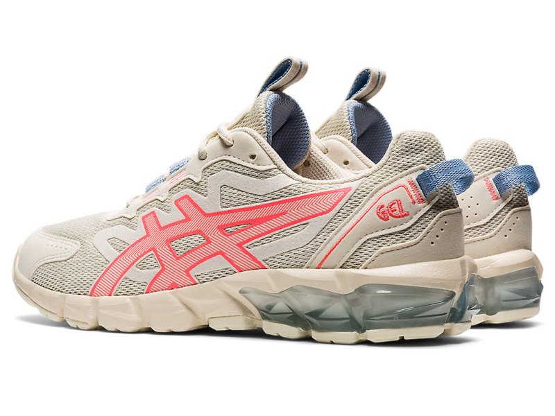 Women's Asics Gel-quantum 90 3 Sneakers Birch/Blazing Coral Canada | CA4929-684