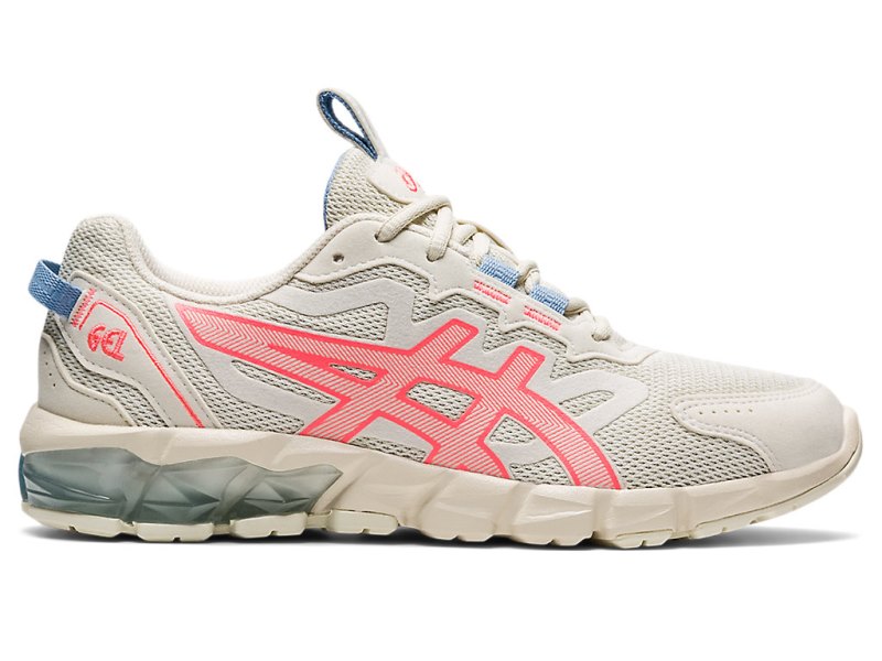 Women\'s Asics Gel-quantum 90 3 Sneakers Birch/Blazing Coral Canada | CA4929-684