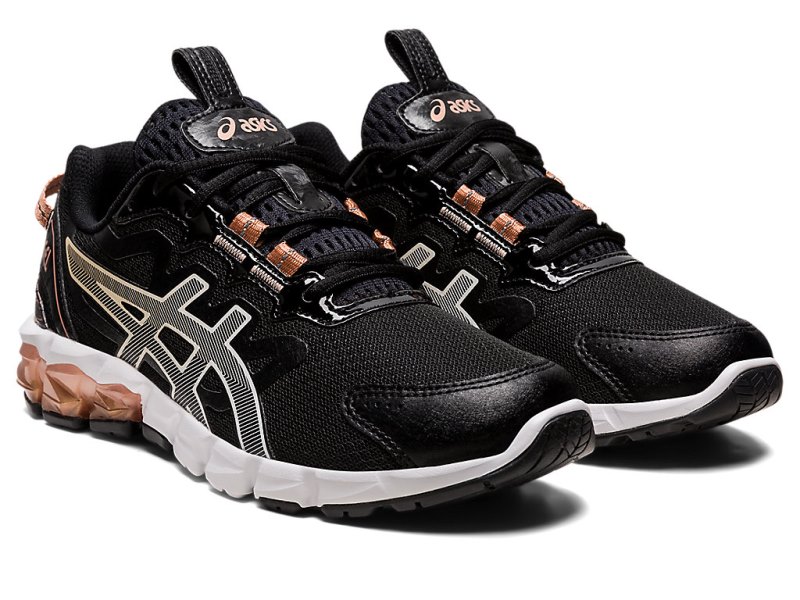 Women's Asics Gel-quantum 90 Sneakers Black/Rose Gold Canada | CA6632-887