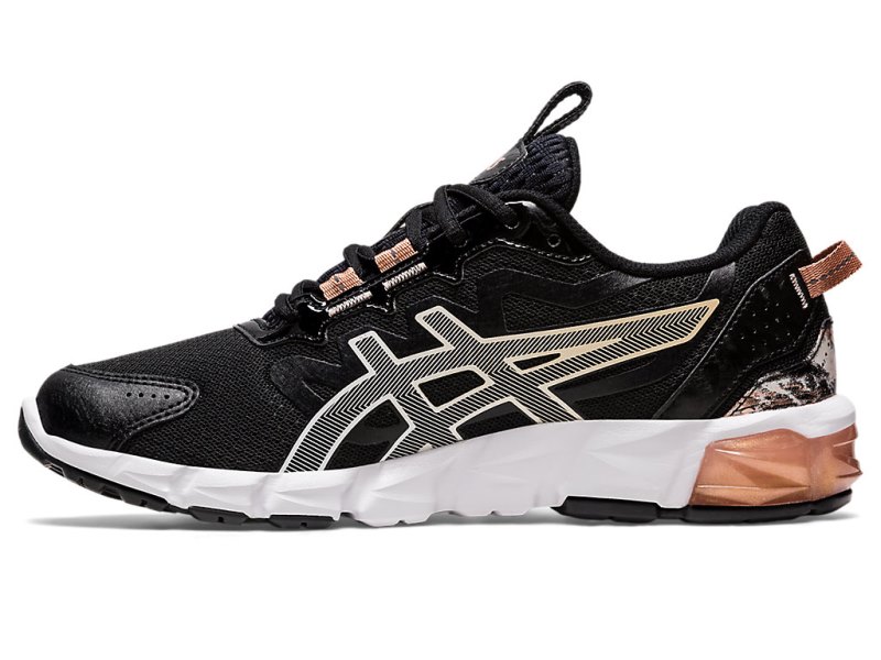 Women's Asics Gel-quantum 90 Sneakers Black/Rose Gold Canada | CA6632-887