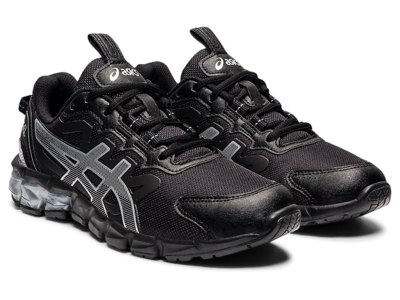 Women's Asics Gel-quantum 90 Sneakers Black/Pure Silver Canada | CA9880-485