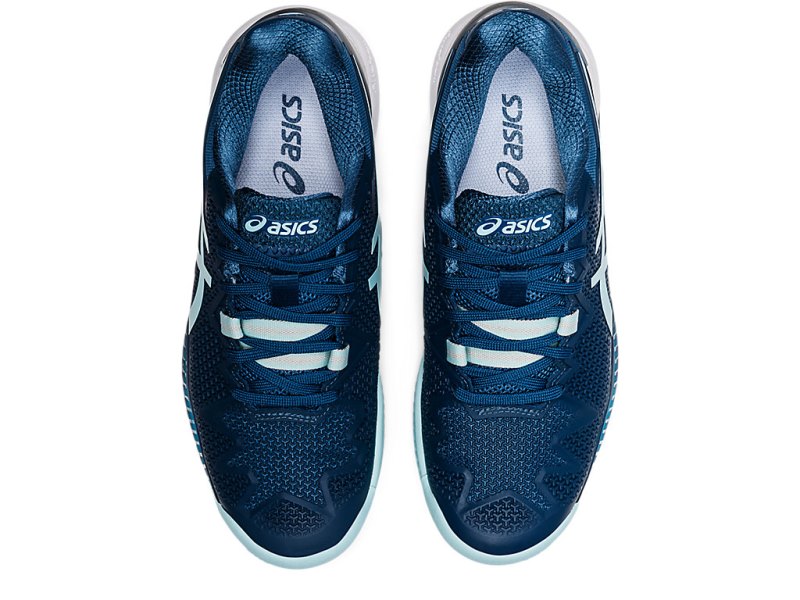 Women's Asics Gel-resolution 8 Clay Tennis Shoes Light Indigo/Clear Blue Canada | CA3942-426