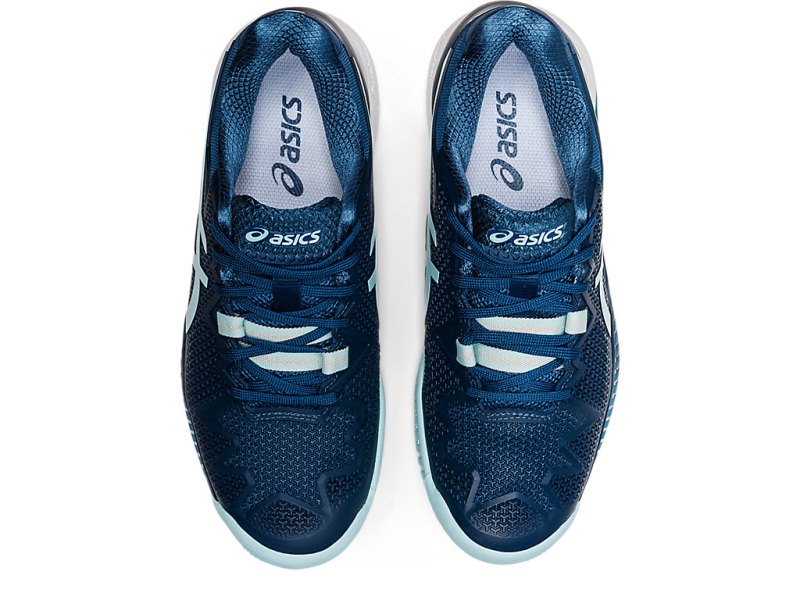 Women's Asics Gel-resolution 8 (D) Tennis Shoes Light Indigo/Clear Blue Canada | CA5031-096