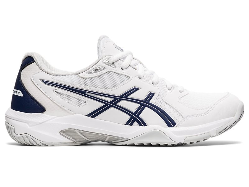 Women\'s Asics Gel-rocket 10 Volleyball Shoes White/Peacoat Canada | CA1190-595