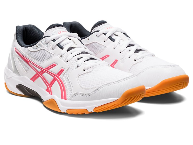 Women's Asics Gel-rocket 10 Volleyball Shoes White/Pink Cameo Canada | CA1710-147