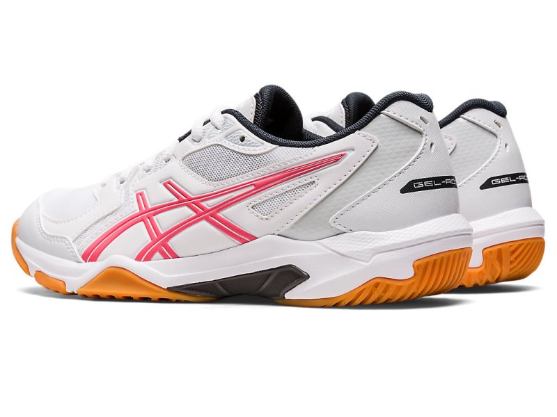 Women's Asics Gel-rocket 10 Volleyball Shoes White/Pink Cameo Canada | CA1710-147