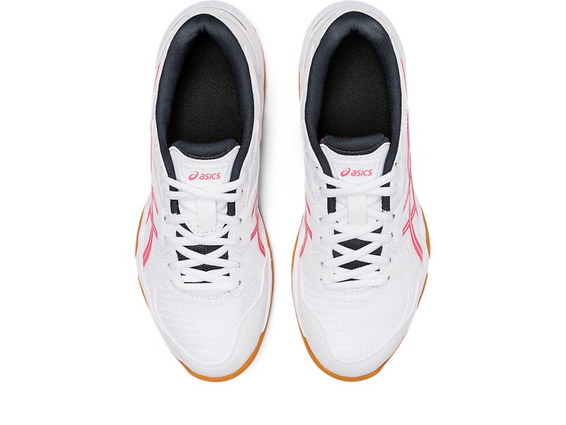 Women's Asics Gel-rocket 10 Volleyball Shoes White/Pink Cameo Canada | CA1710-147