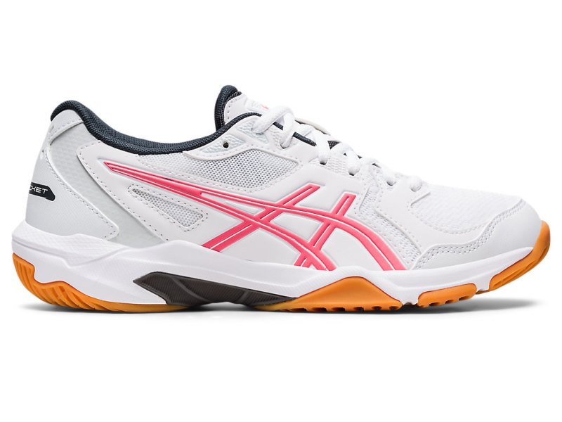 Women\'s Asics Gel-rocket 10 Volleyball Shoes White/Pink Cameo Canada | CA1710-147