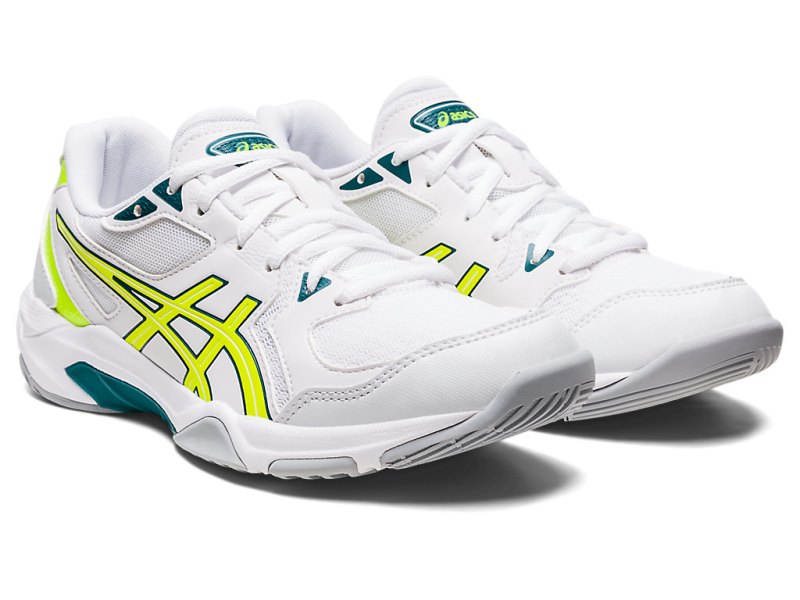 Women's Asics Gel-rocket 10 Volleyball Shoes White/Safety Yellow Canada | CA4558-718