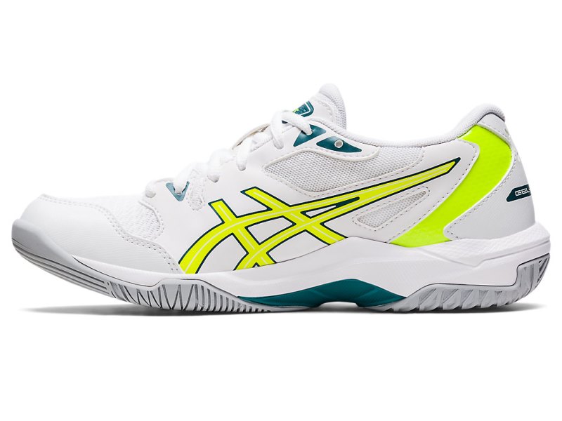 Women's Asics Gel-rocket 10 Volleyball Shoes White/Safety Yellow Canada | CA4558-718