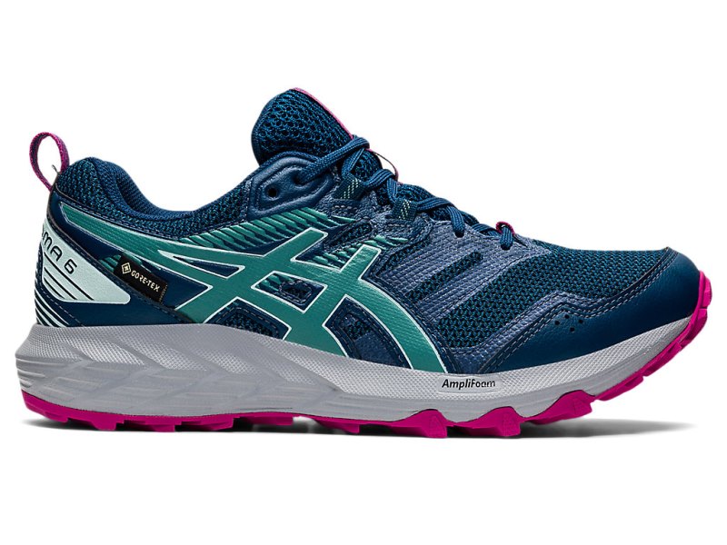 Women\'s Asics Gel-sonoma 6 G-TX Trail Running Shoes Mako Blue/Sage Canada | CA4676-992