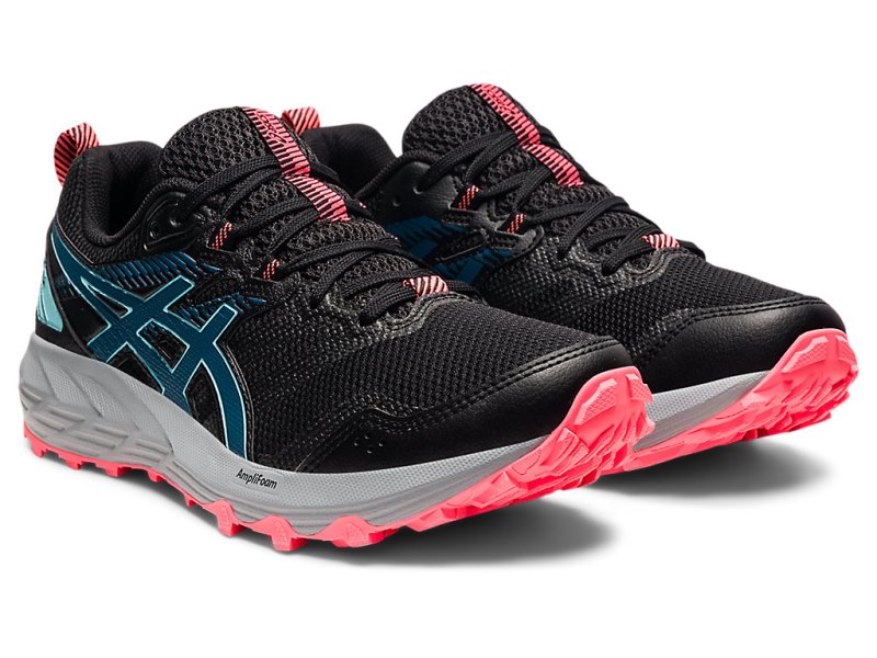 Women's Asics Gel-sonoma 6 Trail Running Shoes Black/Deep Sea Teal Canada | CA4232-823