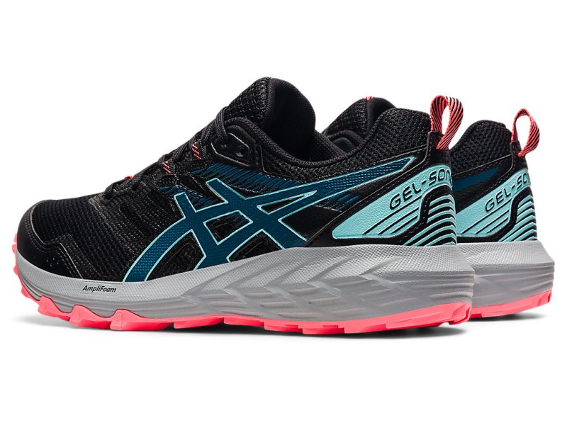 Women's Asics Gel-sonoma 6 Trail Running Shoes Black/Deep Sea Teal Canada | CA4232-823