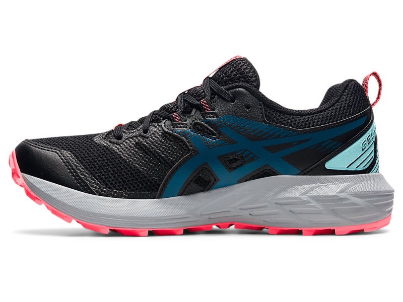 Women's Asics Gel-sonoma 6 Trail Running Shoes Black/Deep Sea Teal Canada | CA4232-823