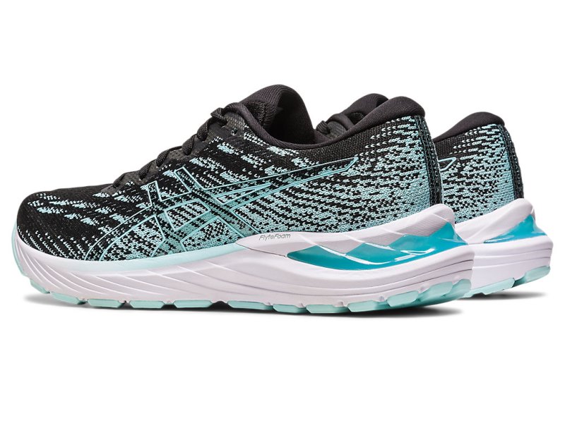 Women's Asics Gel-stratus 3 Knit Running Shoes Black/Clear Blue Canada | CA0093-848