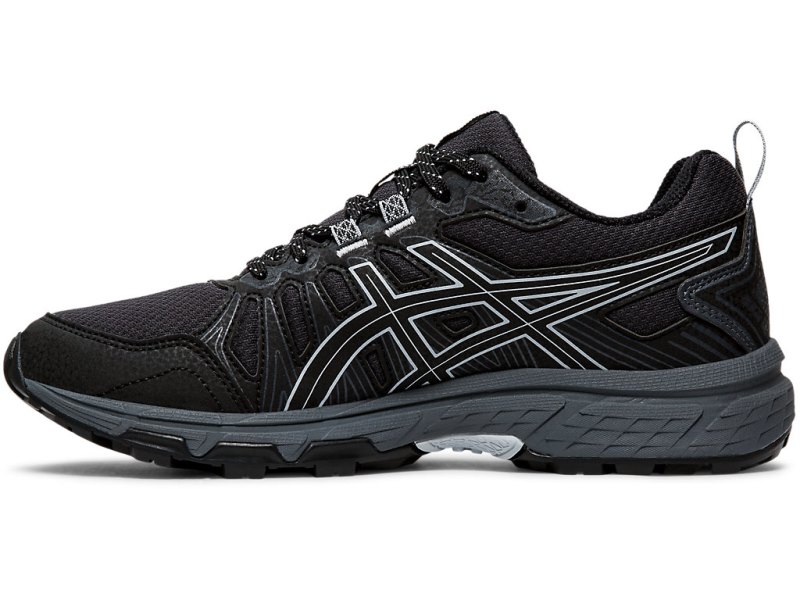 Women's Asics Gel-ventuRE 7 (D) Trail Running Shoes Black/Piedmont Grey Canada | CA9378-657