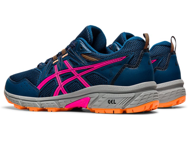 Women's Asics Gel-ventuRE 8 (D) Trail Running Shoes Mako Blue/Pink Glo Canada | CA5983-894