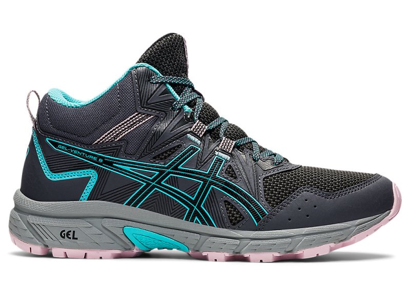 Women\'s Asics Gel-ventuRE 8 MT Trail Running Shoes Graphite Grey/Ice Mint Canada | CA5180-418