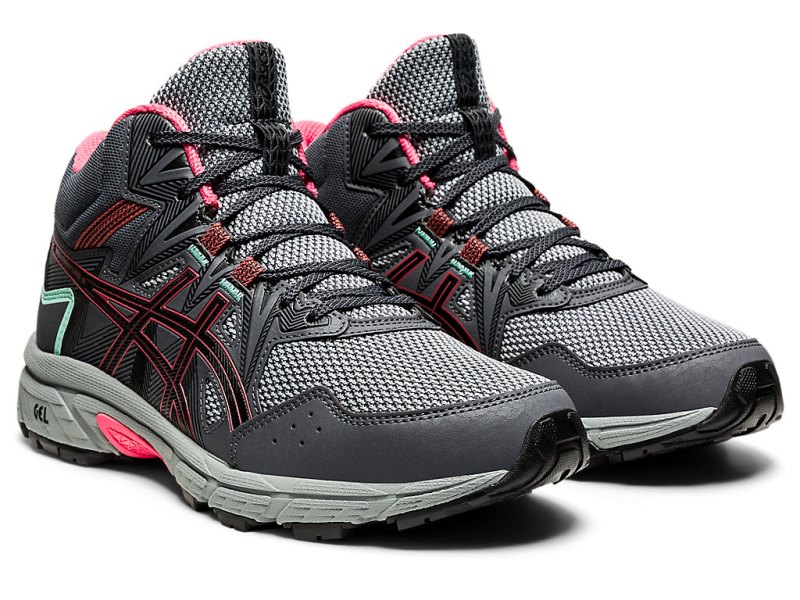 Women's Asics Gel-ventuRE 8 MT Trail Running Shoes Carrier Grey/Dried Rose Canada | CA9362-785