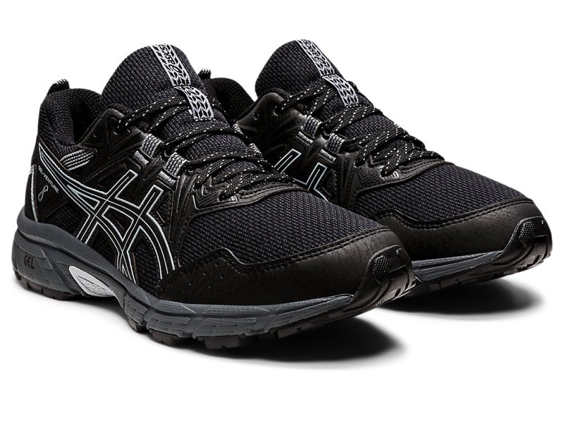 Women's Asics Gel-ventuRE 8 Trail Running Shoes Black/Piedmont Grey Canada | CA2996-287