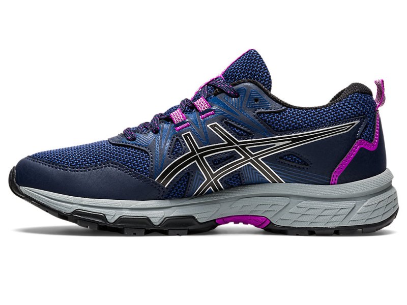 Women's Asics Gel-ventuRE 8 Trail Running Shoes Midnight/Pure Silver Canada | CA3667-531