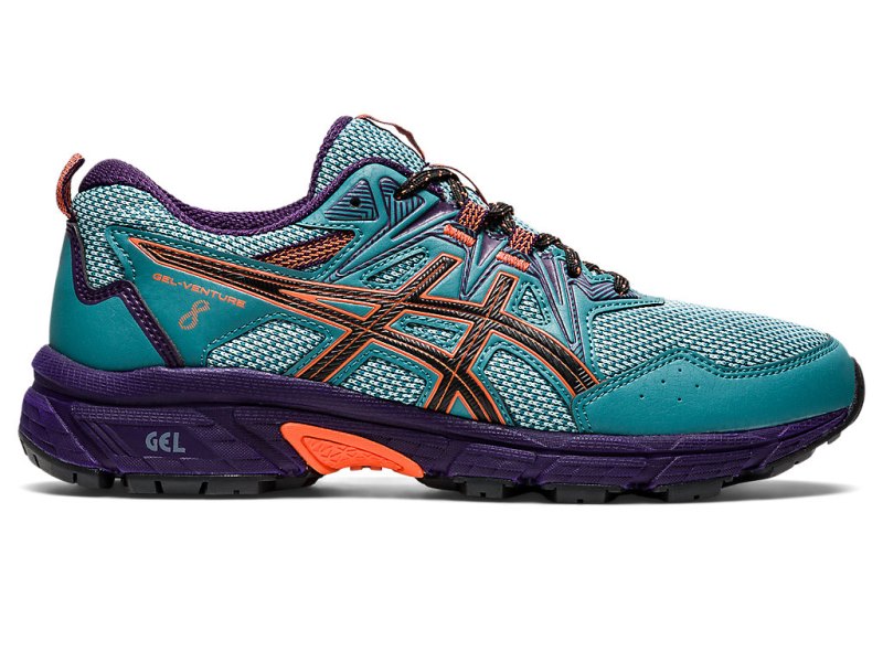 Women\'s Asics Gel-ventuRE 8 Trail Running Shoes Misty Pine/Nova Orange Canada | CA5286-158