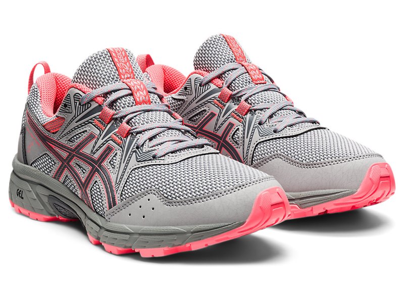 Women's Asics Gel-ventuRE 8 Trail Running Shoes Piedmont Grey/Blazing Coral Canada | CA6149-595