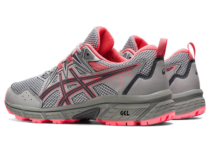 Women's Asics Gel-ventuRE 8 Trail Running Shoes Piedmont Grey/Blazing Coral Canada | CA6149-595