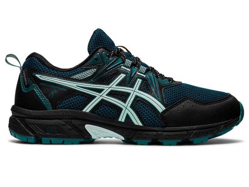 Women\'s Asics Gel-ventuRE 8 Trail Running Shoes Black/Soothing Sea Canada | CA7460-779