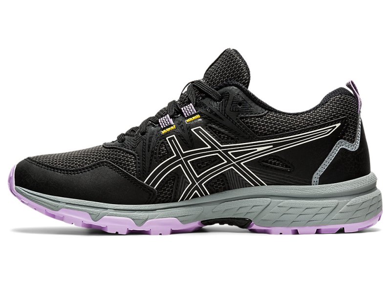 Women's Asics Gel-ventuRE 8 Trail Running Shoes Black/Ivory Canada | CA8952-577