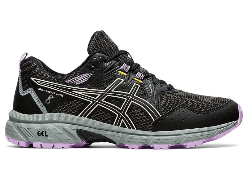 Women\'s Asics Gel-ventuRE 8 Trail Running Shoes Black/Ivory Canada | CA8952-577