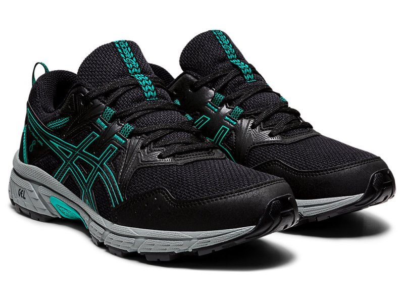 Women's Asics Gel-ventuRE 8 Trail Running Shoes Black/Black Canada | CA9484-782