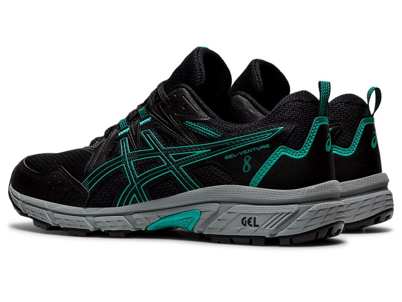 Women's Asics Gel-ventuRE 8 Trail Running Shoes Black/Black Canada | CA9484-782