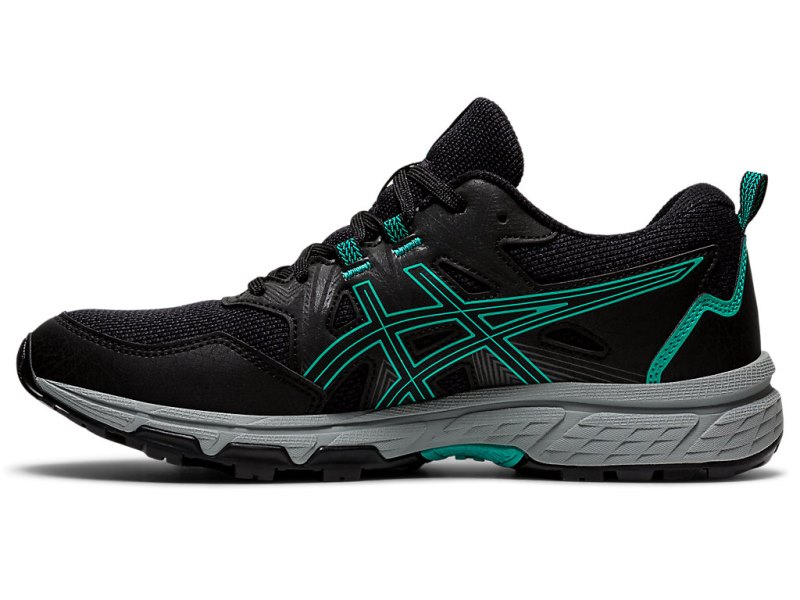 Women's Asics Gel-ventuRE 8 Trail Running Shoes Black/Black Canada | CA9484-782