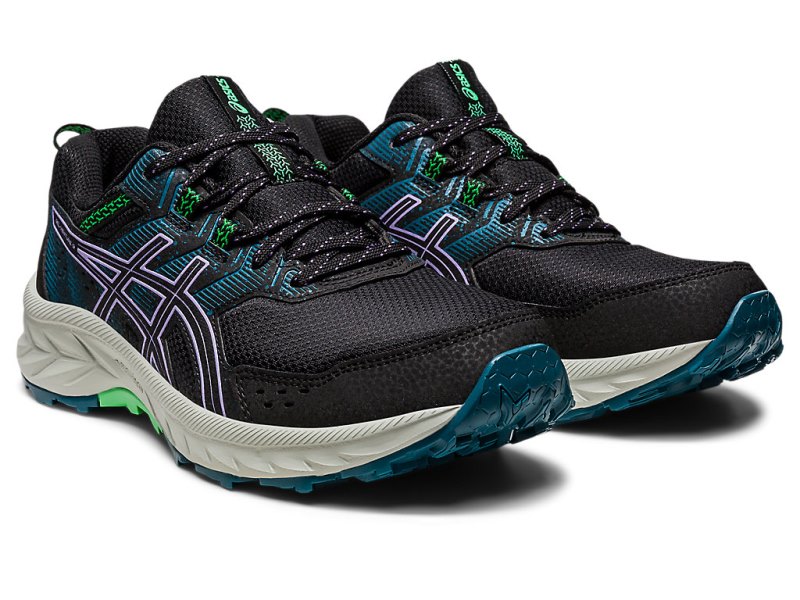 Women's Asics Gel-ventuRE 9 Running Shoes Black/Digital Violet Canada | CA1309-892