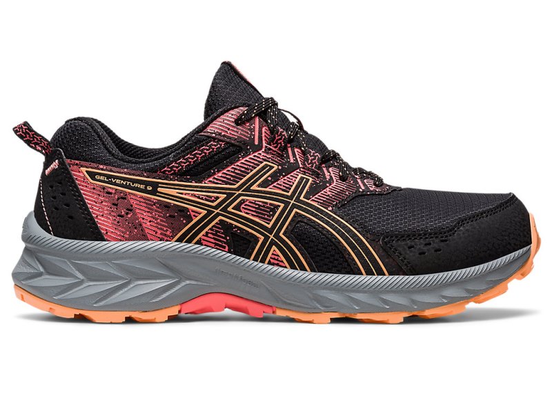 Women\'s Asics Gel-ventuRE 9 Running Shoes Black/Summer Dune Canada | CA8503-886