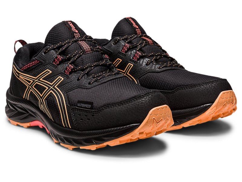 Women's Asics Gel-ventuRE 9 Waterproof Running Shoes Black/Summer Dune Canada | CA4890-830