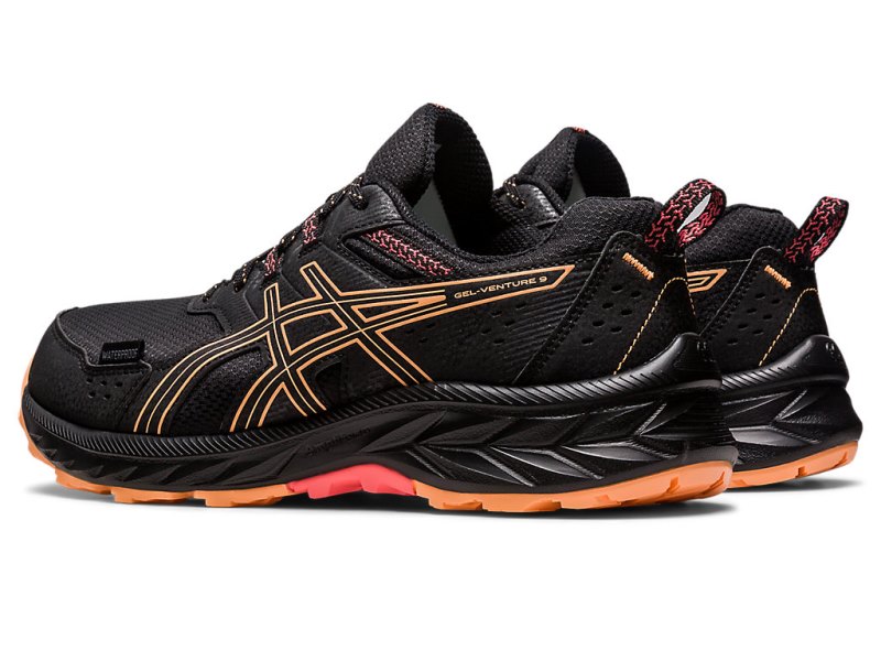 Women's Asics Gel-ventuRE 9 Waterproof Running Shoes Black/Summer Dune Canada | CA4890-830