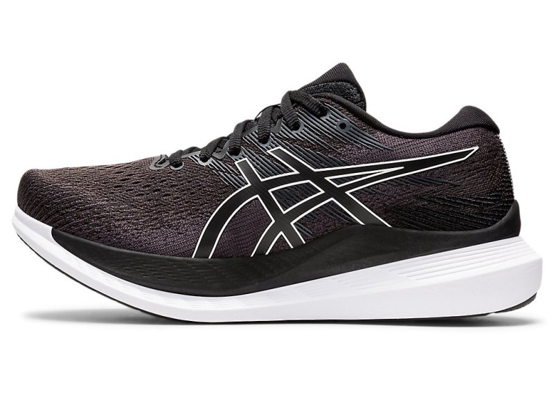 Women's Asics Glideride 3 Running Shoes Black/White Canada | CA0380-327