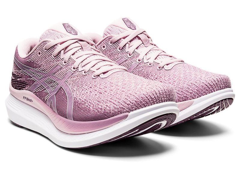 Women's Asics Glideride 3 Running Shoes Rosequartz/Deep Plum Canada | CA2318-693